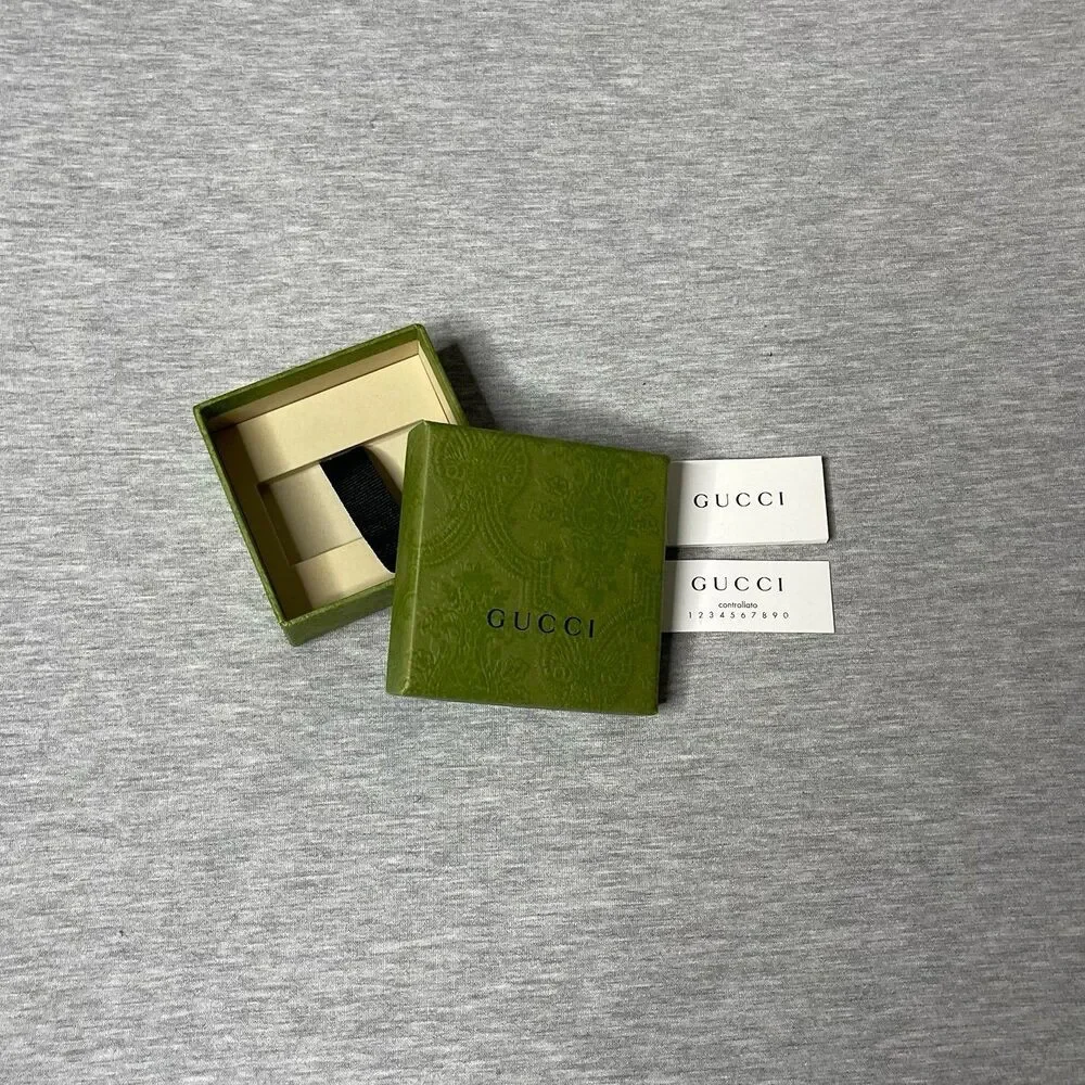GUCCI Authentic 3”x3” Empty Jewelry Necklace & Bracelet Gift Box